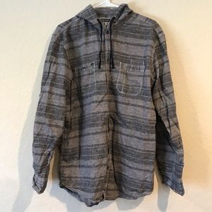 INC hooded over shirt